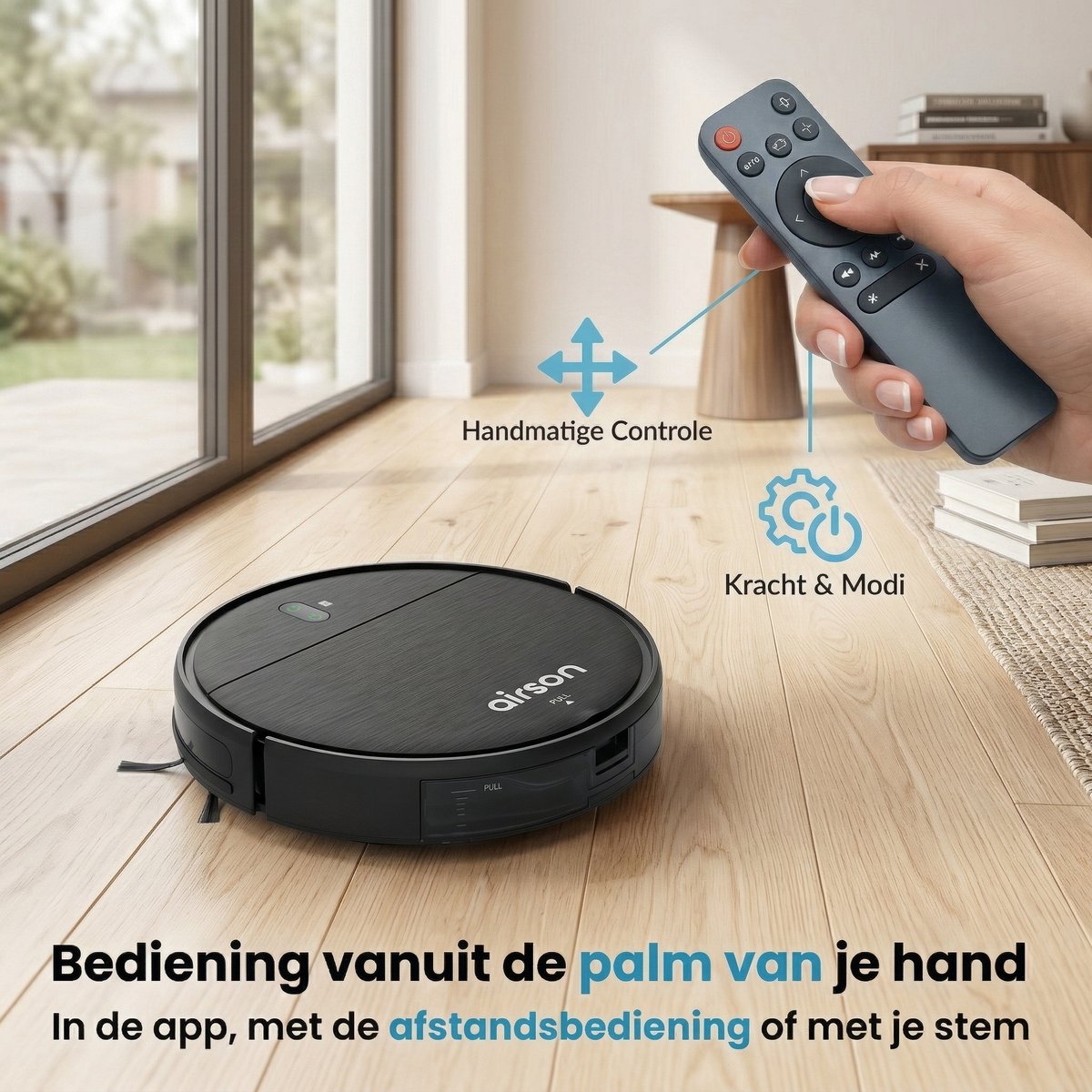 Robotstofzuiger met Dweilfunctie en Laadstation - Airson Pro Clean - Dweilrobot met App & Afstandsbediening - Geschikt voor Huisdieren en Tapijt — afbeelding 6