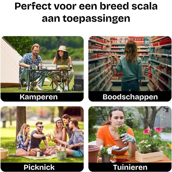 REN® Bolderkar Opvouwbaar Luchtbanden - Bolderkar Opvouwbaar - Bolderkar Kinderenvervoer - Zwart - 50cm x 102cm x 115cm van Merkloos — afbeelding 3