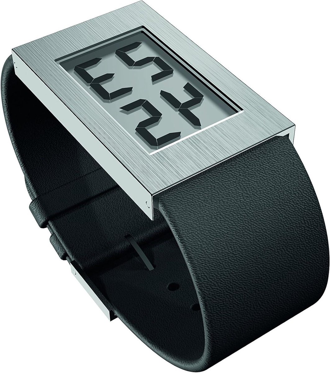 Heren Horloge - Armband Horloge - Tijd Aflezen - Klassiek Scandinavisch Design - 34 g - Zwart Zilver