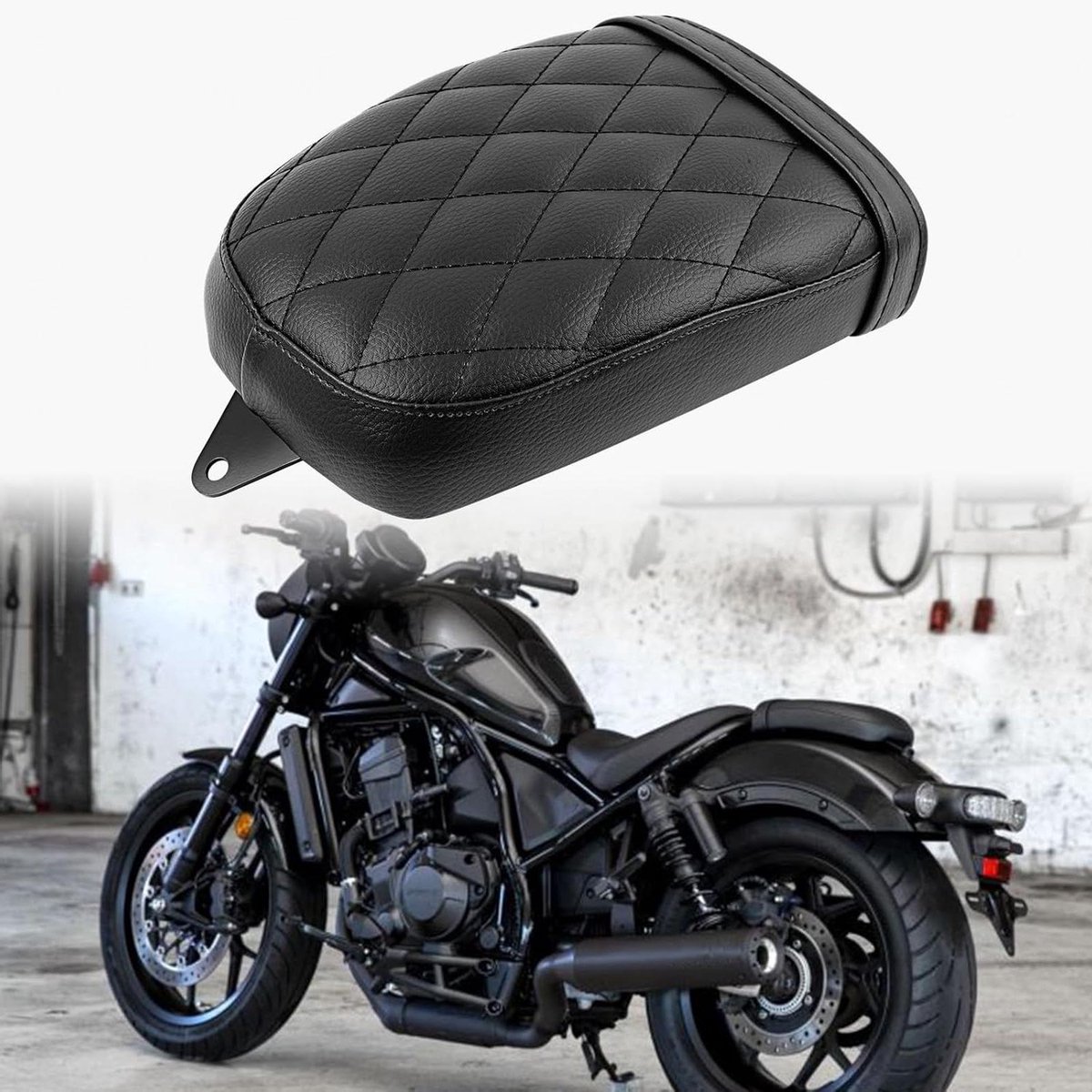 Gelkussen Motorfiets - Passagiers Zitmat - Comfortabel Rijden - Schokabsorberend Gel - 33.4 cm Zitdiepte - Zwart
