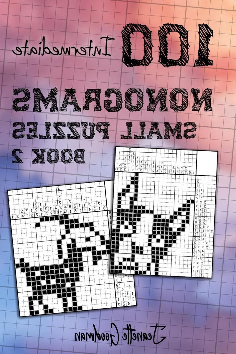 Nonogram Puzzelboek - Logica Puzzels - Hersenen Trainen - Kleine Puzzels - 15x23 cm - Zwart Wit
