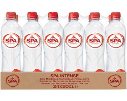 Spa water - Intense rood - Bruisend Mineraalwater - 24 x 0,5 liter