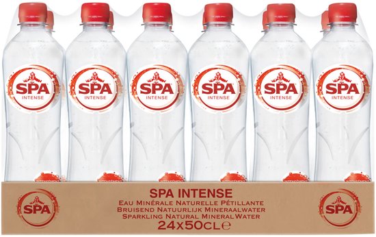 Spa water - Intense rood - Bruisend Mineraalwater - 24 x 0,5 liter