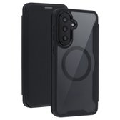 imoshion Hoesje - Geschikt voor Samsung Galaxy A57 (5G) - Transparante Bookcase met Magnetische Ring - Zwart