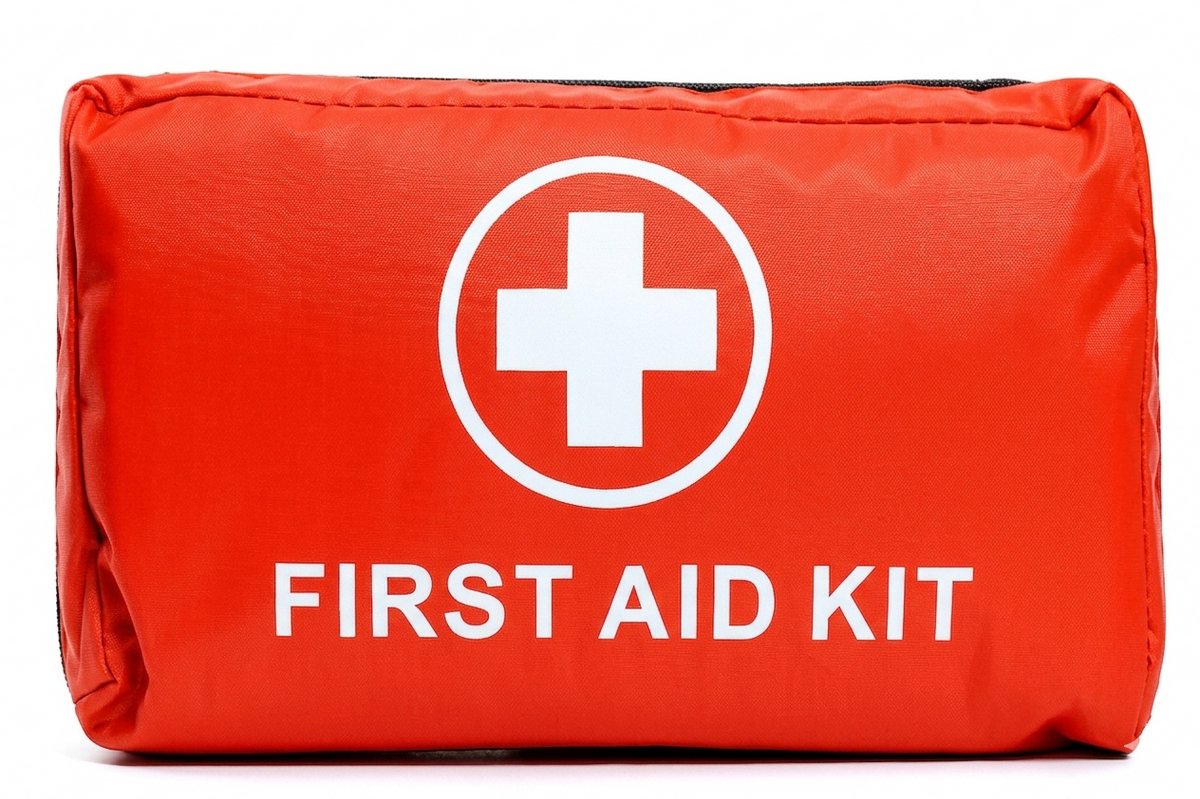 Quality Trade - First Aid Kit - Verbanddoos - EHBO kit - Noodpakket - Complete EHBO set - Auto EHBO set - Denk vooruit