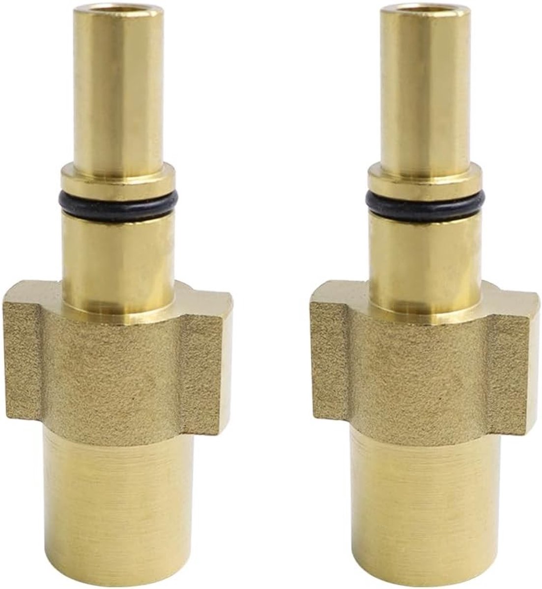 VVGoods - Set van 2 hogedrukreinigeradapters voor 1/4" vrouwelijke aansluiting naar bajonetadapter - Geschikt voor diverse merken zoals Black & Decker, Bosch AQT en Baricus - Handige accessoires voor hogedrukreinigers