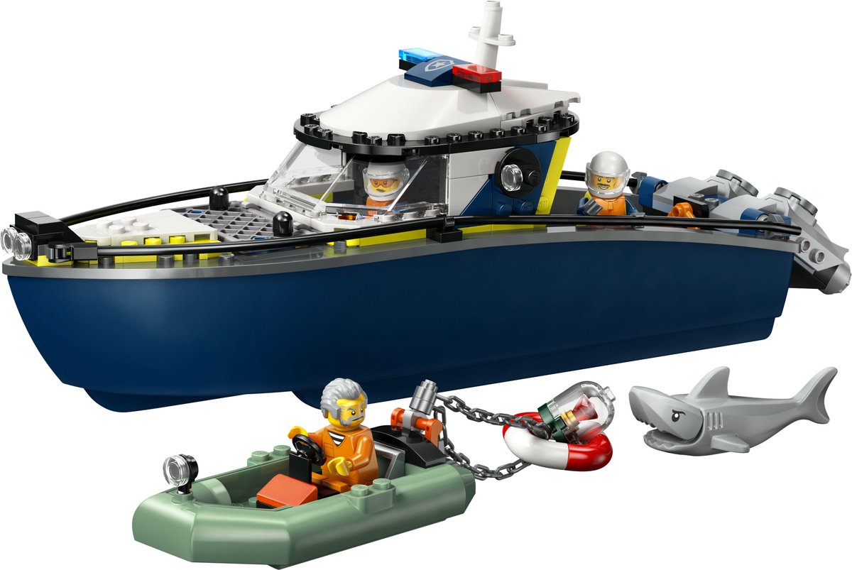LEGO® City Achtervolging met Politieboot, Drijft Echt - 60456 — afbeelding 8