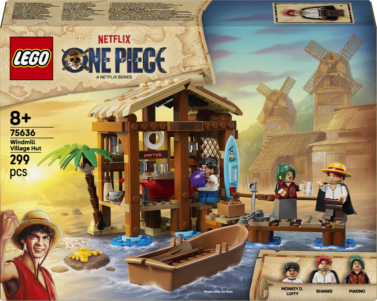 LEGO® ONE PIECE Hut in Windmolendorp Bouwset - 75636