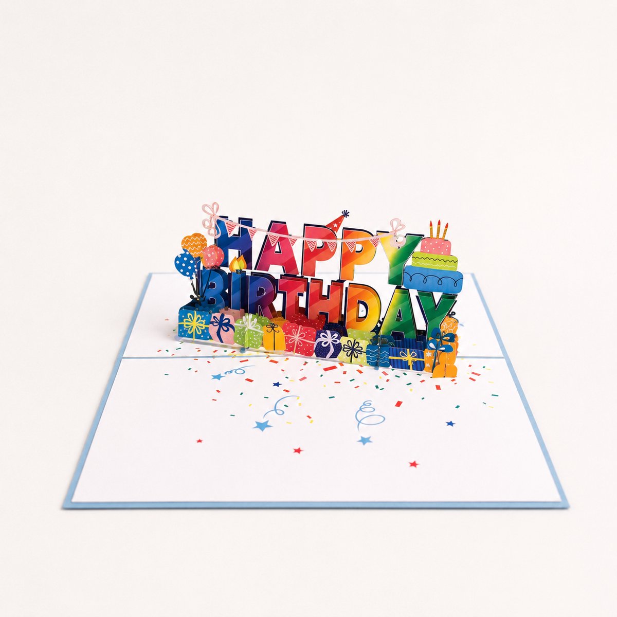 Paperbloom 3D Pop-up Verjaardagskaart – Luxe Handgemaakte Wenskaart Verjaardag – Vrolijke Happy Birthday Kaart – Origineel Cadeau