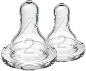 Dr. Brown's Bottle Teat standard - Phase 2 - 2 pièces