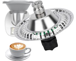 Melkopschuimer Opzetstuk - Keukenmachine Accessoire - Luxe Koffie Maken - Perfecte Pasvorm - 11 x 9.5 x 8.5 cm