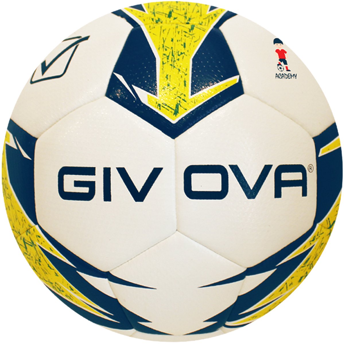 Givova voetbal - freccia speciaal - geel / blauw - maat 5