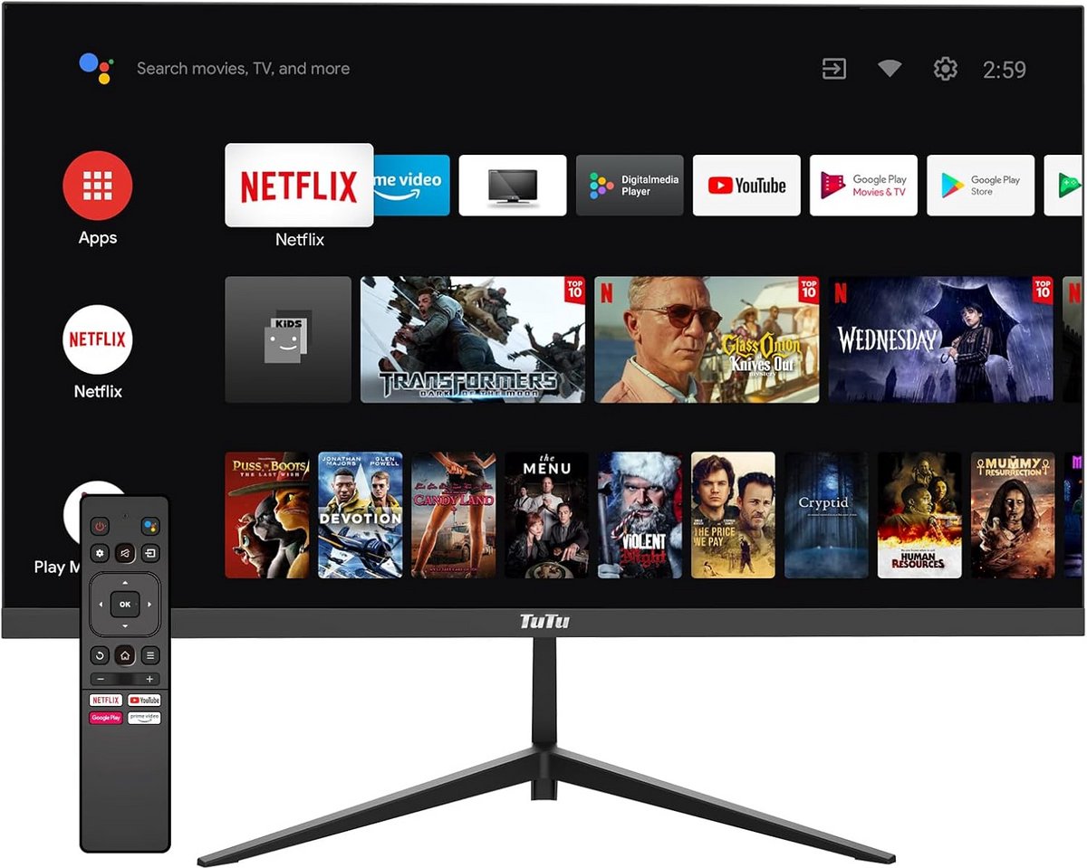 25 inch Full HD Monitor met Ingebouwde Speakers, Wifi en Bluetooth