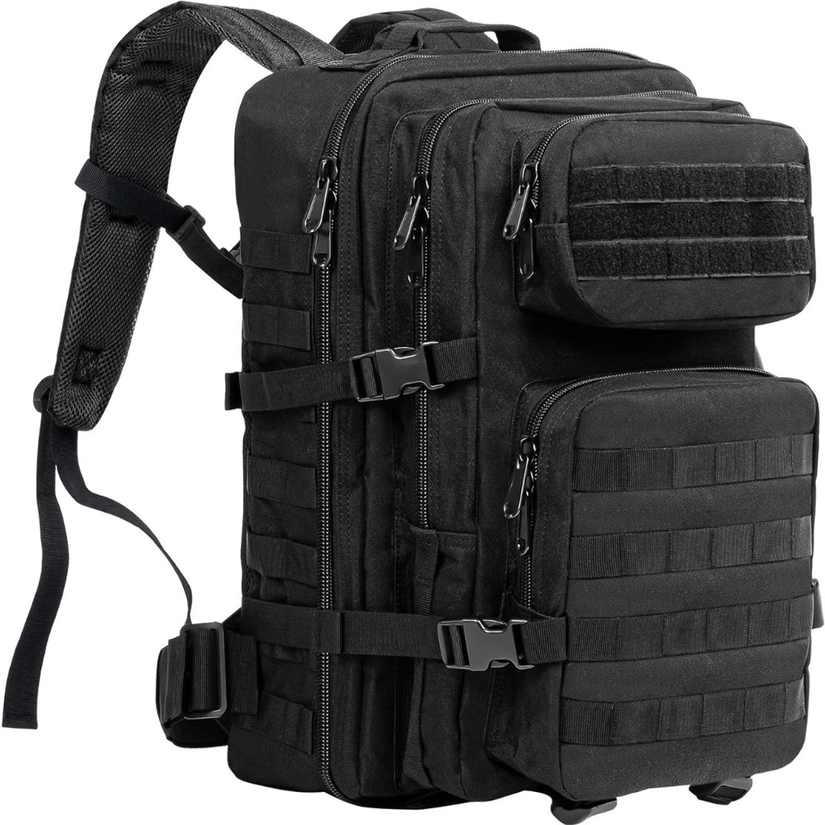 DD® Tactical Backpack - Leger Rugzak Waterdicht - Leger Backpack 45L - Extra Veel Opbergruimte - Zwart - 50cm x 30cm x 30cm
