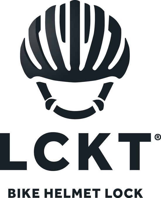 Logo van LCKT met de tekst BIKE HELMET LOCK.