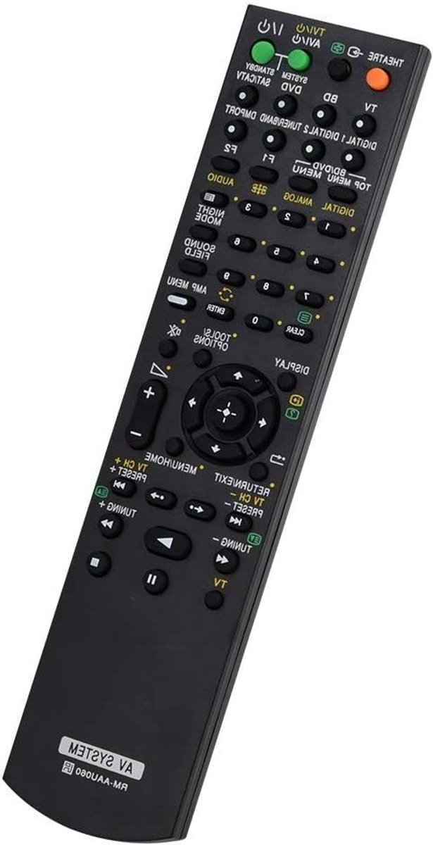 Vervangende afstandsbediening voor AV-systeem, geschikt voor TV en receiver, universele controller met meerdere functies