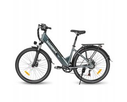 Samebike RSA01Pro-T 26'' Elektrische Fiets – 36V 15Ah, 90km Bereik, 250W Motor, 7-Speed Shimano, Dubbel Geveerd – Grijs
