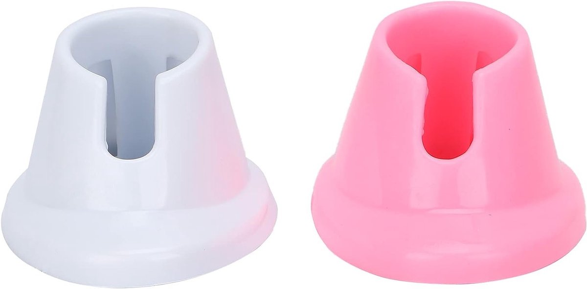 2 Stuks Zachte Rubber Houder voor Antivlek Nagellak Flesjes - Ideaal voor Nagelsalon en Thuisgebruik