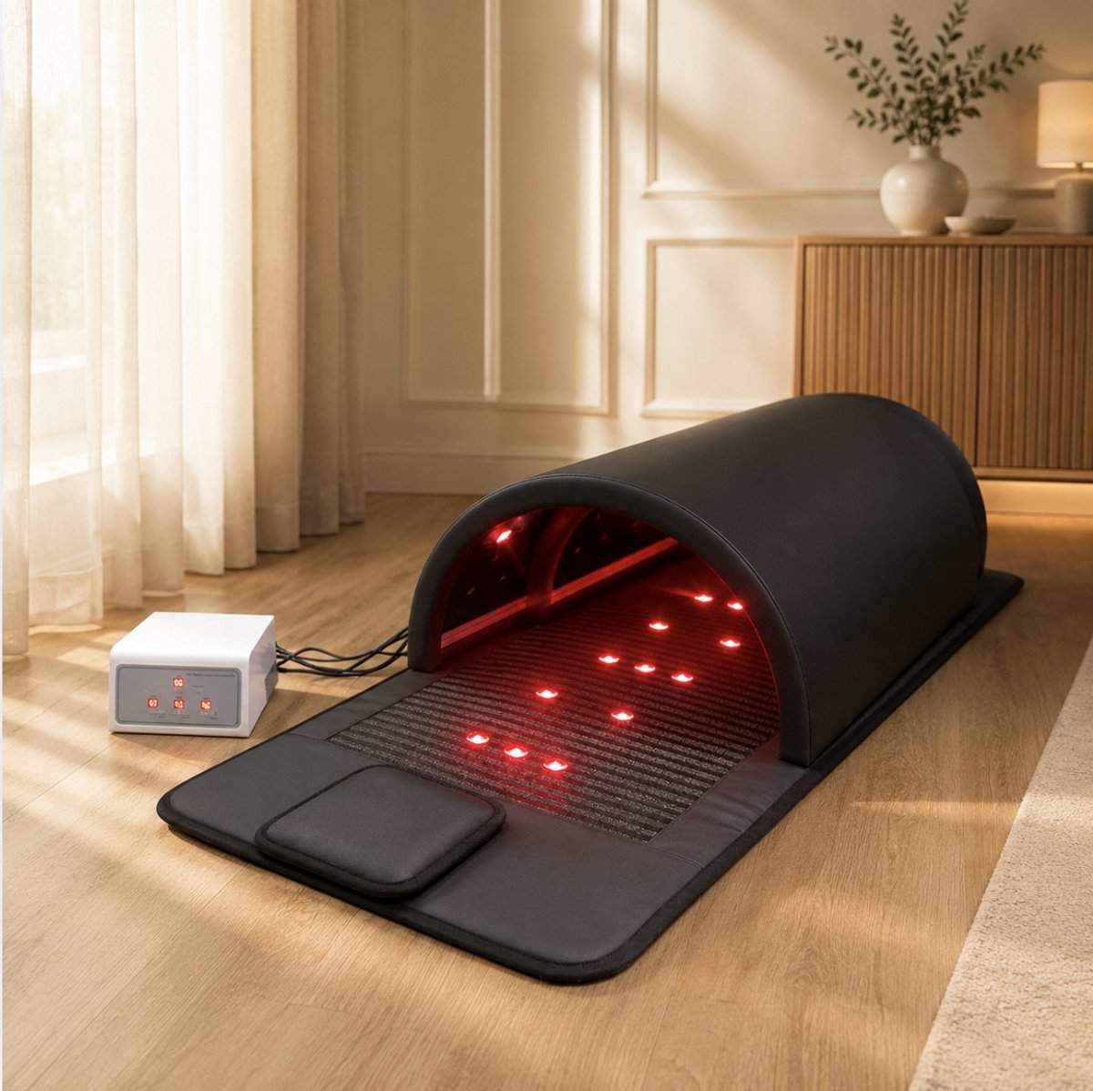Vazquez Supplements Infrarood Sauna Dome PRO - FAR Infrared, PEMF & Roodlicht (660nm/850nm) thumbnail 5