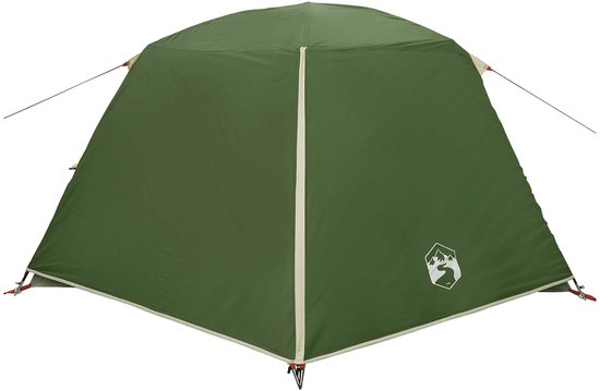 vidaXL - Backpacking - Tent - 4-persoons - Groen - 185T - Polyester - met - PU - Coating van Vidaxl — afbeelding 5