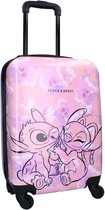 Stitch Ohana Forever - ABS Trolley Koffer - Reiskoffer hardcase - 46 x 33 x 21 cm - 31,9 liter - Roze
