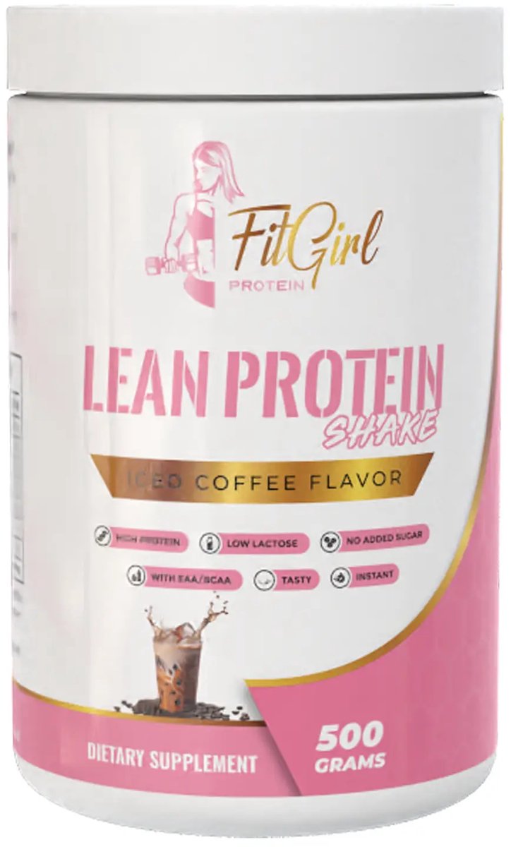 FitGirl Lean Protein Shake – Iced Coffee – 500g – Eiwitshake – 16 doseringen – Nutriworld