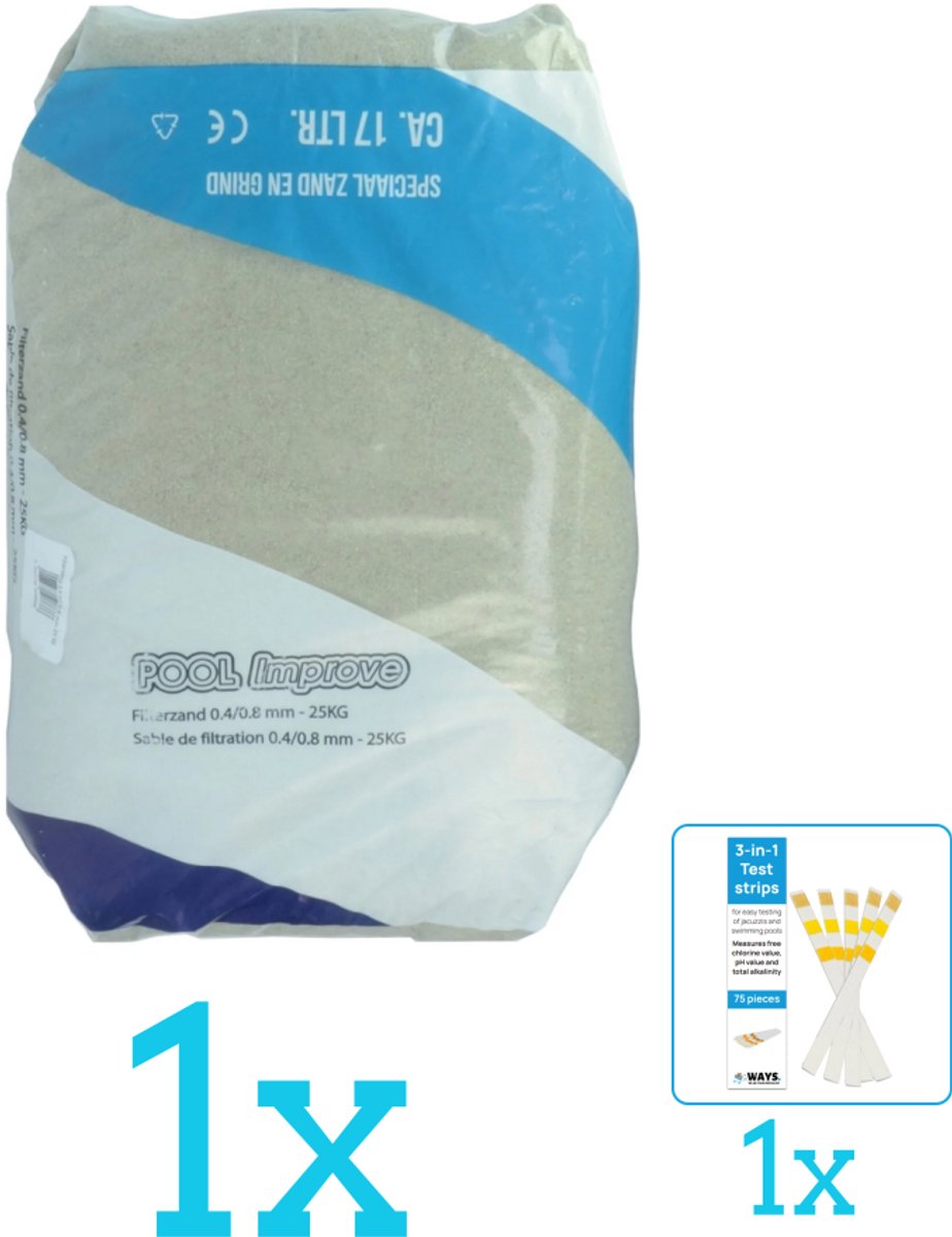 Pool Improve - Summer Fun Filterzand - 25 kg - Volumebundel - Filterzand - 1-delig