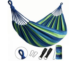 UNBOX Extra brede - Hangmat 2 Persoons - Weerbestendig - 200cm x 180cm - Incl. Hangmat Bevestiging