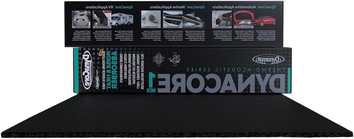 Isolerende Vezel - Warmte Absorber - Voertuig Isolatie - Lichtgewicht Flexibel Materiaal - 32" x 54" Vel - Zwart