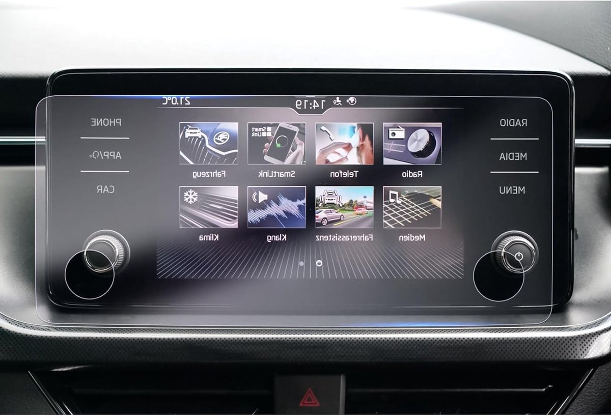 Facelift 2024 Skod-a Kamiq/Scala/Fabia 8.25 inch Navigatie Beschermfolie, Nano Screen Protector, 6H Anti-Kras Beveiliging voor Infotainment Display