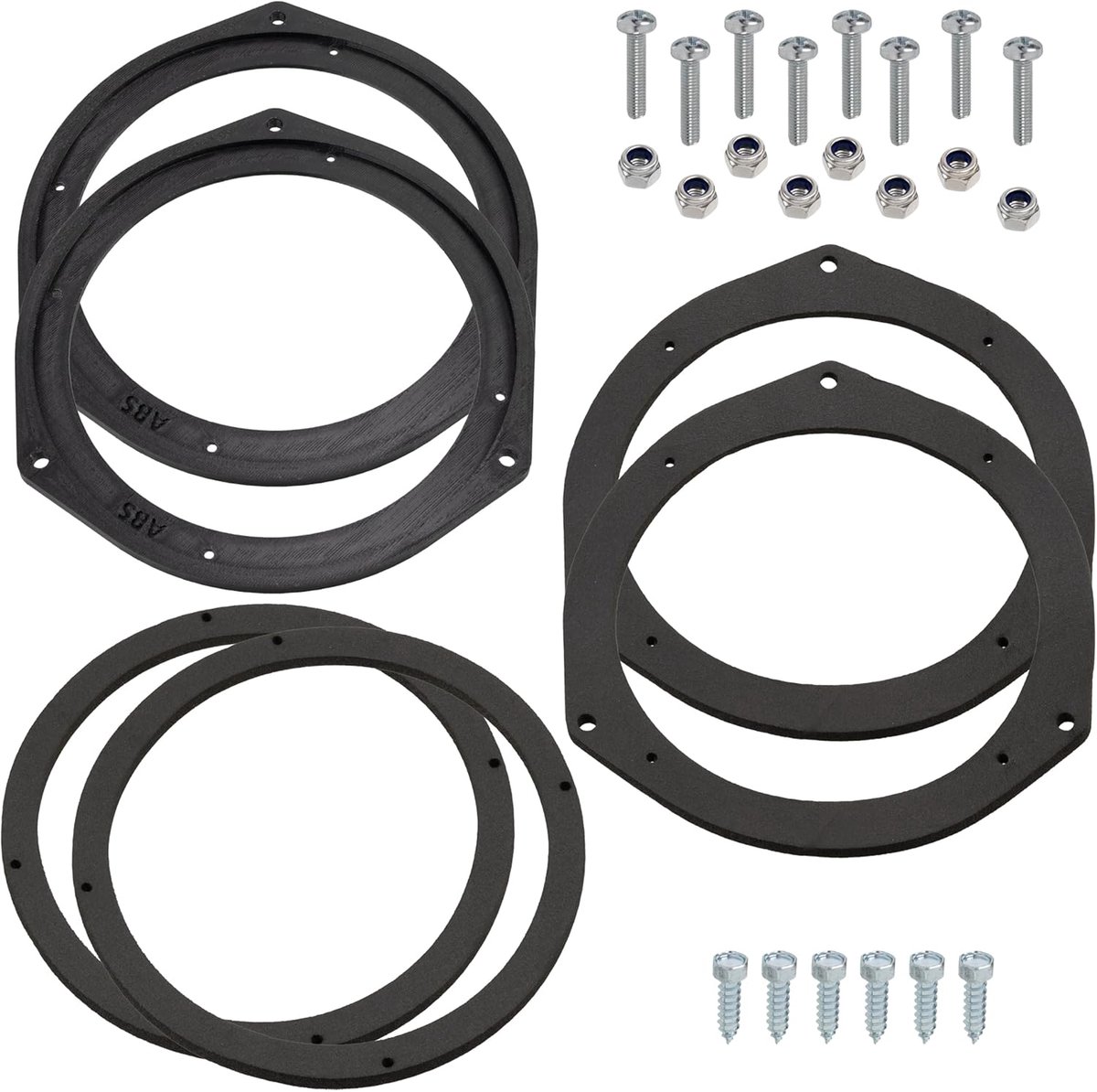 Allecta - Set van 2 luidsprekersteunen Ø165 mm | Voor/Achterdeur | Fiat 500 Panda Punto | Opel Astra Peugeot Boxer | Dacia Dokker Sandero