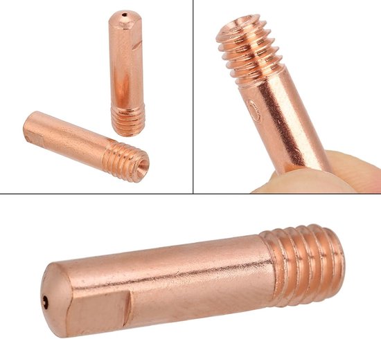 Welding Contact Tips voor MIG MAG Lasapparatuur - 20 Stuks Koper Contactpunten voor Efficiënt Lassen — afbeelding 4
