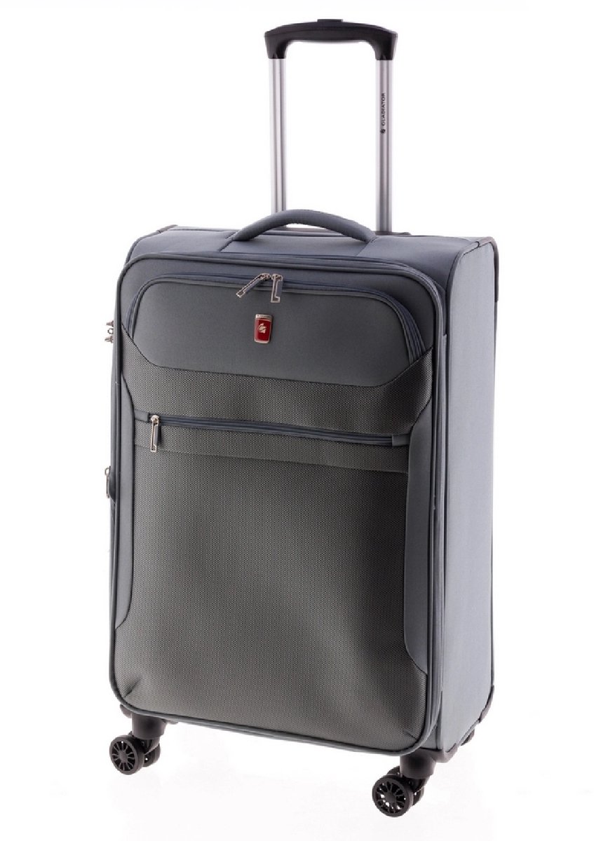 Gladiator 3D Middelgrote Koffer - 68 cm - 66/76 liter - Expandable - Grijs