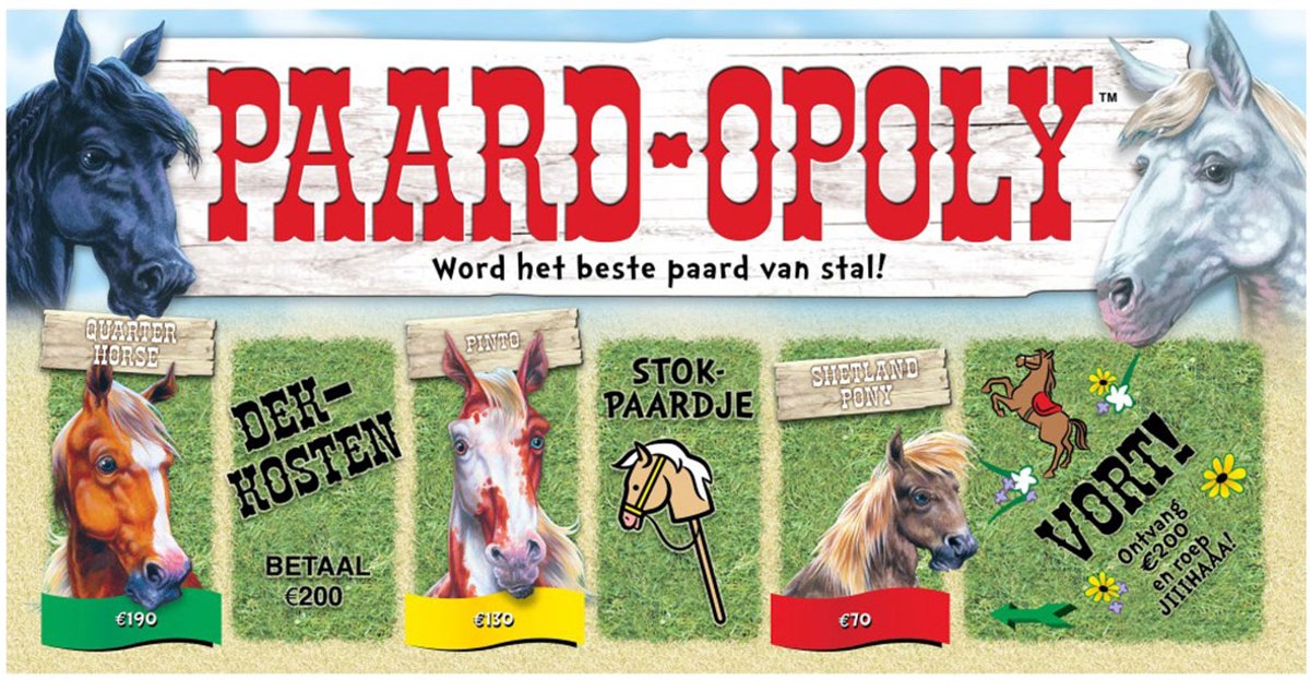 Paardopoly - Gezelschapsspel