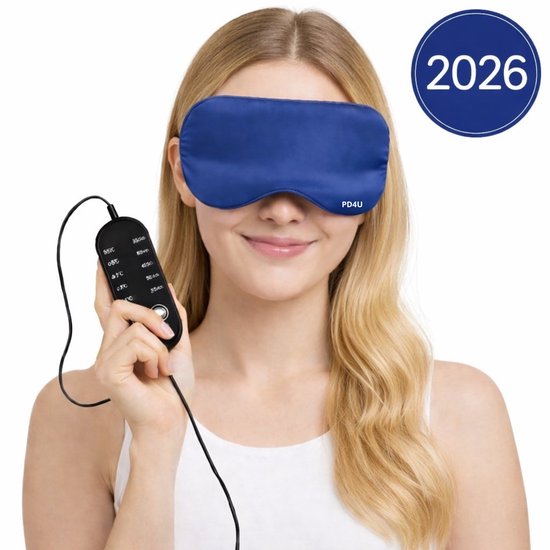 Verwarmd USB-elektrisch Oogmasker met Slimme Temperatuurregeling en Timer - Stoomkatoenen Masker voor Droge Ogen en Blefaritis