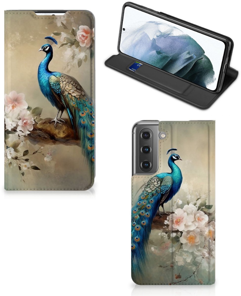 Hoesje maken voor Samsung Galaxy S21 FE Vintage Pauwen