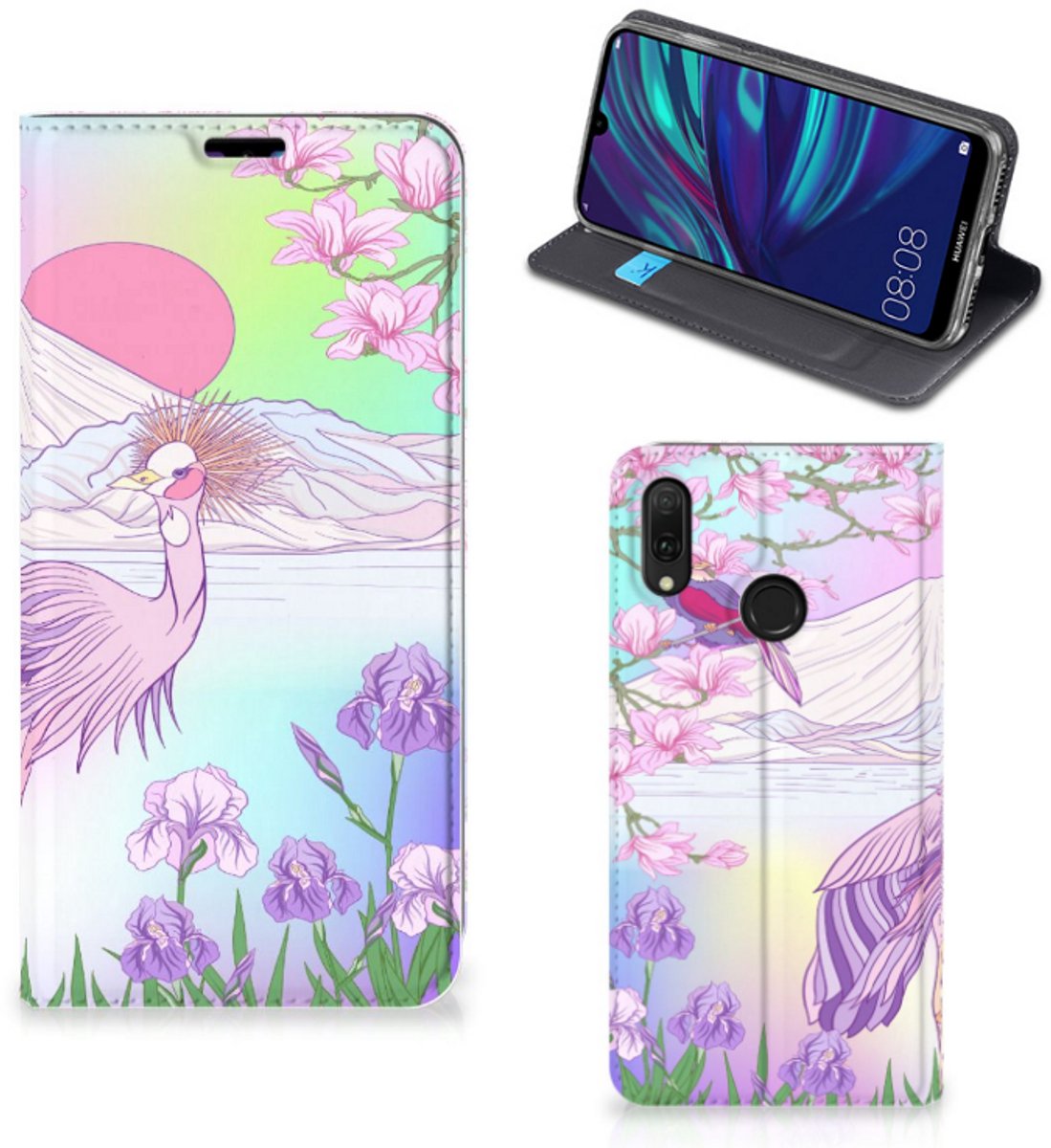 Huawei Y7 hoesje Y7 Pro (2019) Hoesje maken Bird