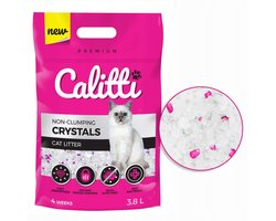 Calitti Crystals Silica Kattenzand 3,8L – Stofvrij – Geurabsorberend – Antibacterieel – 3-4 Weken