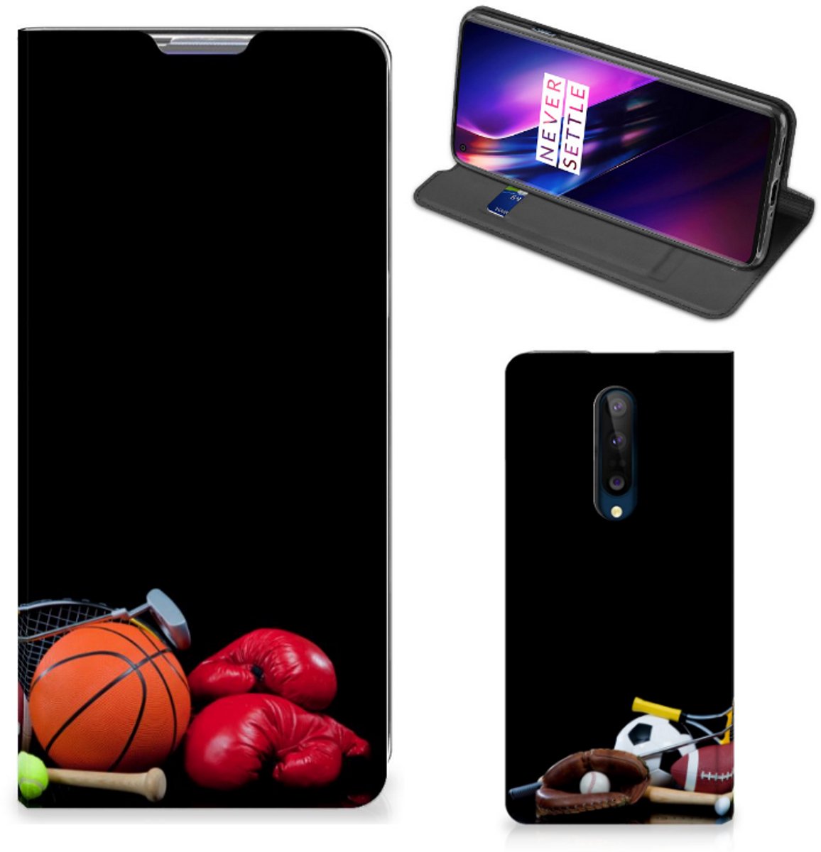 Book Case voor OnePlus 8 Hippe Standcase Sports