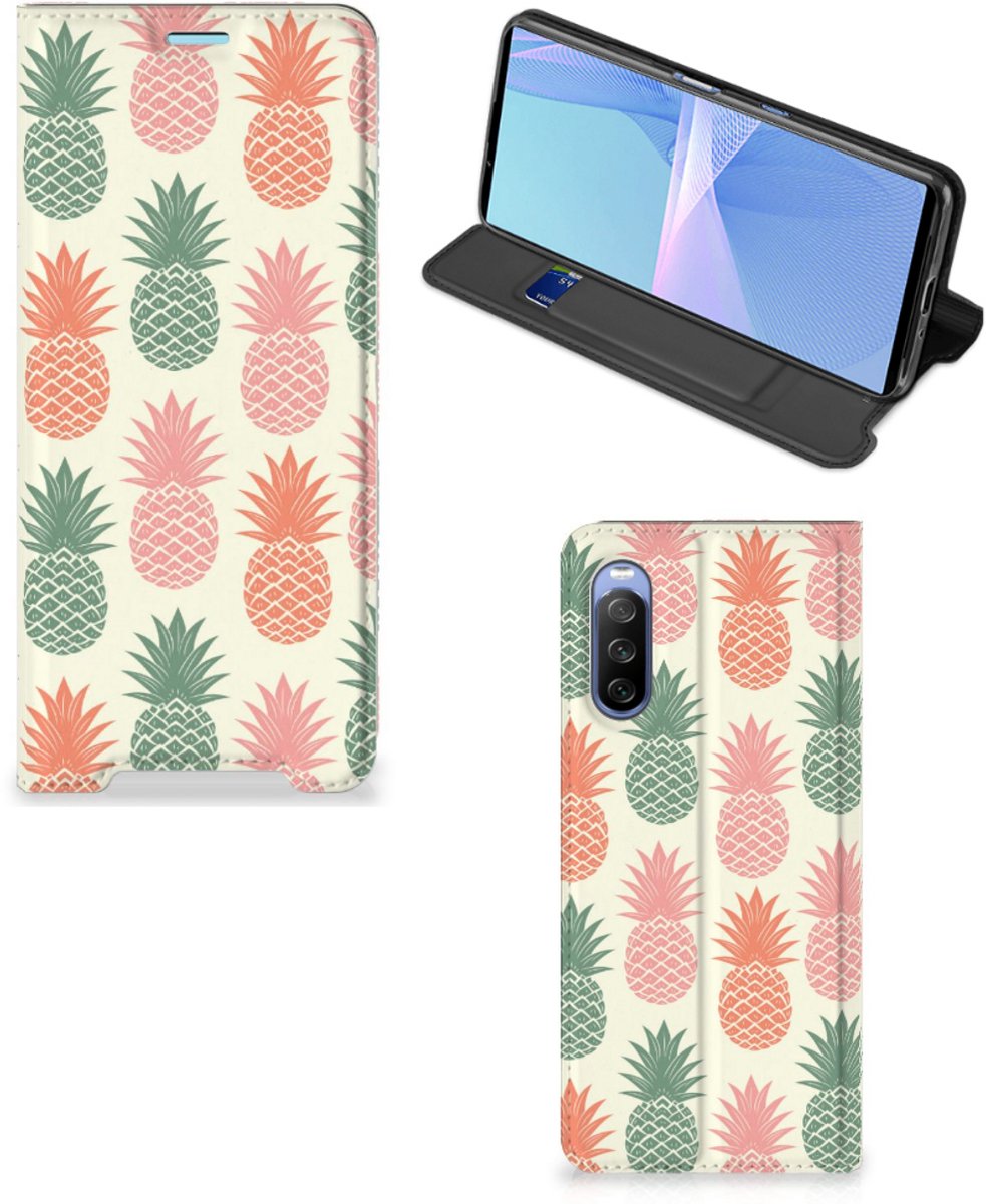 Sony Xperia 10 III Flip Style Cover Ananas