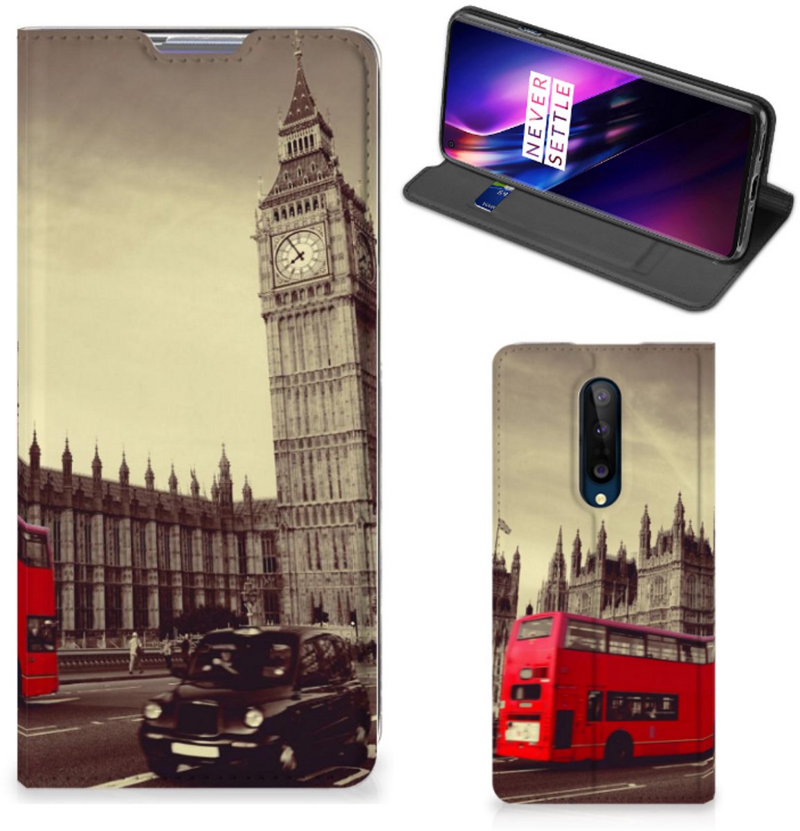 Standcase Hoesje voor OnePlus 8 Book Cover Londen