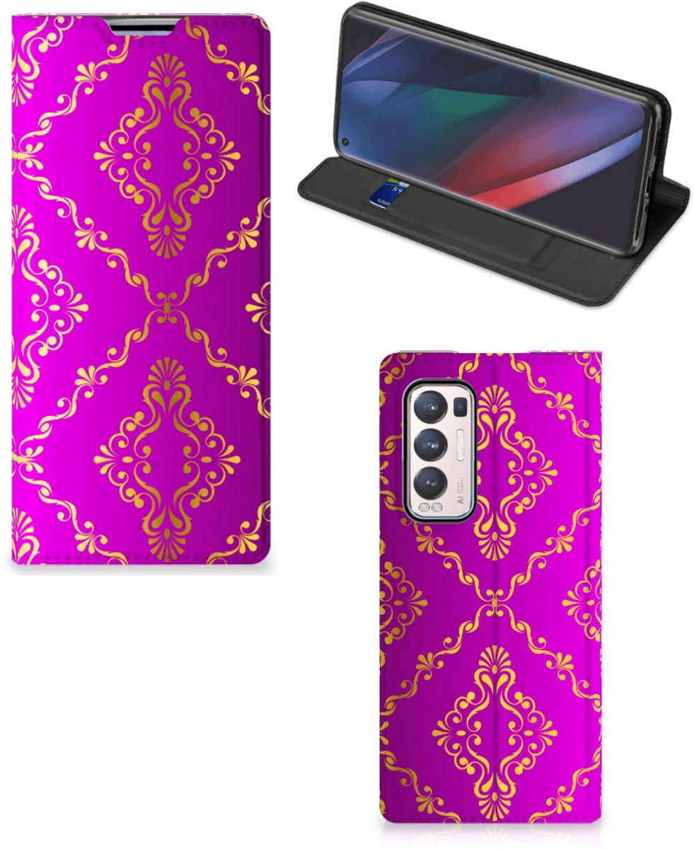 Telefoon Hoesje OPPO Find X3 Neo Barok Roze