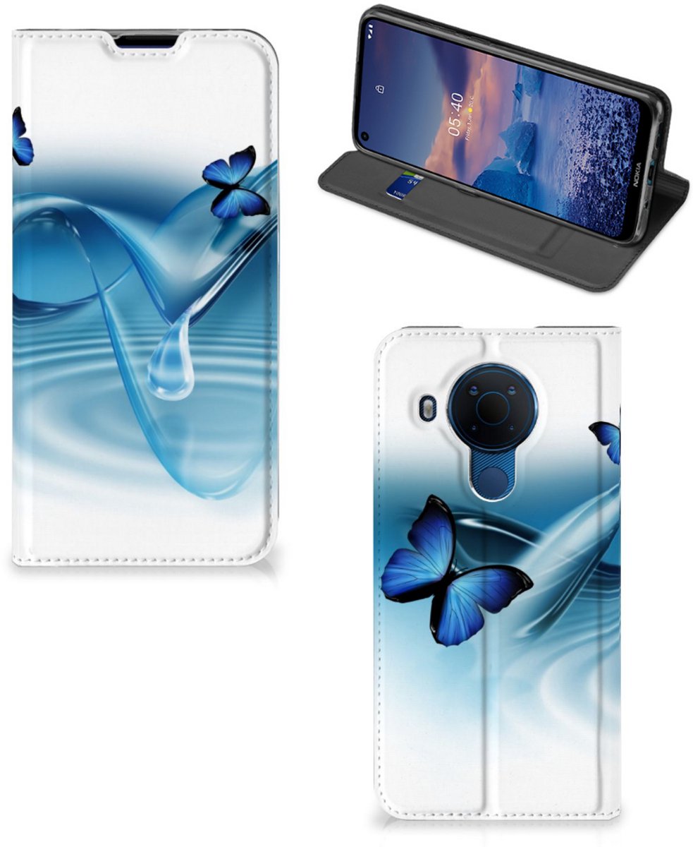 Nokia 5.4 Hoesje maken Vlinders