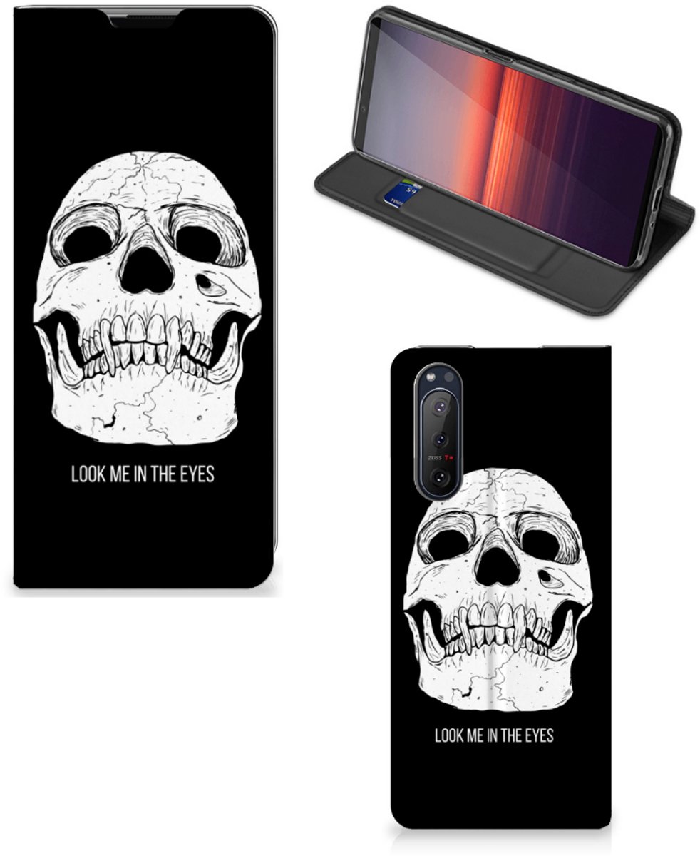 Mobiel BookCase Sony Xperia 5 II Skull Eyes