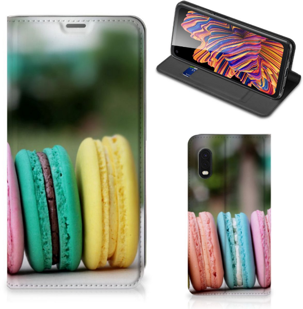 Samsung Xcover Pro Flip Style Cover Macarons
