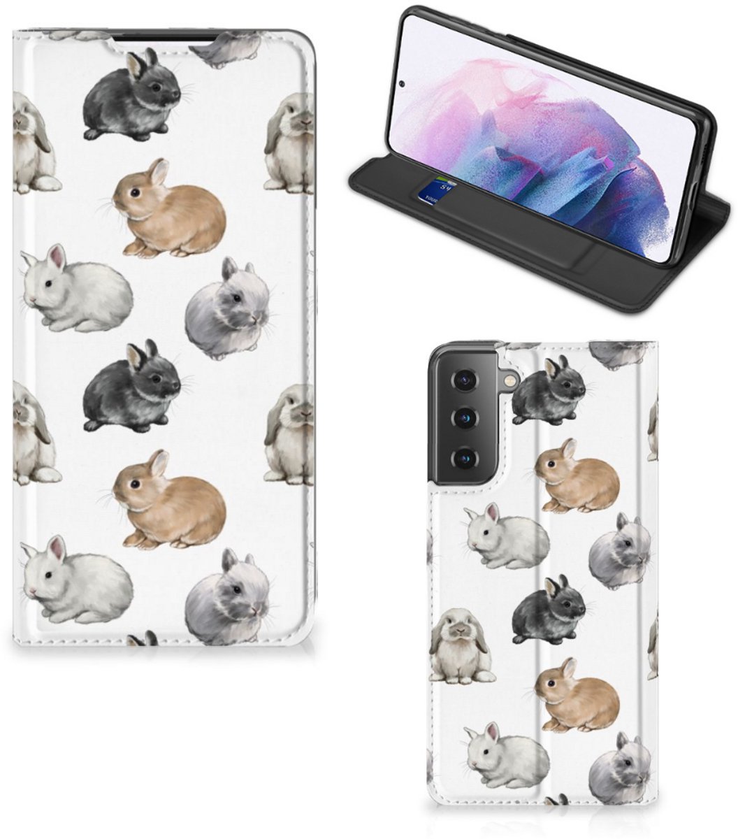 Hoesje maken voor Samsung Galaxy S21 Plus Konijntjes