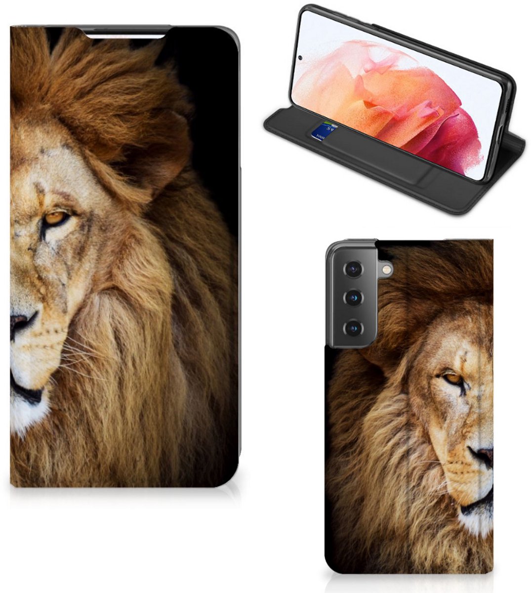 Samsung Galaxy S21 Hoesje maken Leeuw