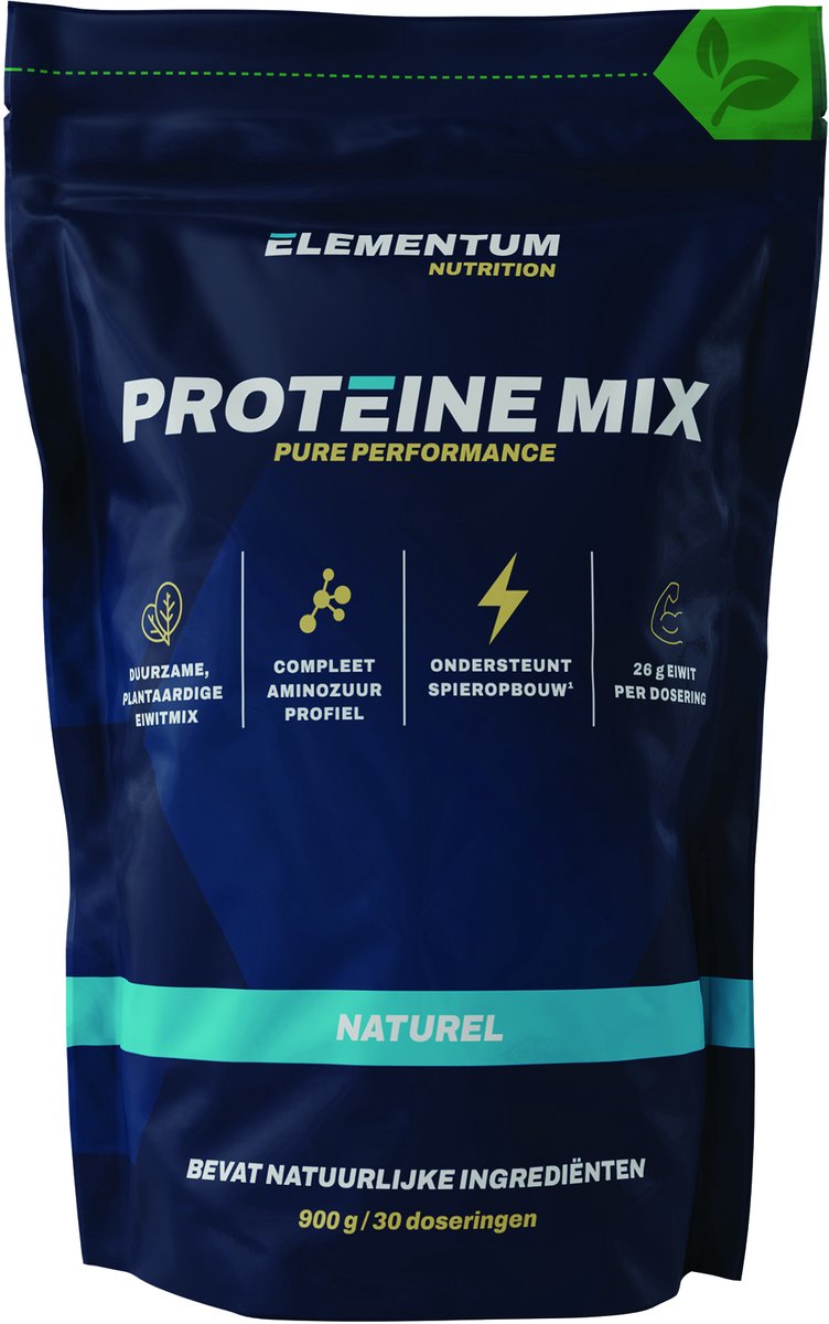 Proteïne mix in neutrale smaak - natuurlijke ingrediënten - 26g eiwit - 900g - 30 servings