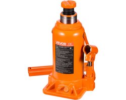 VEVOR Hydraulische Krik, Flessenkrik, 20 Ton, Hefbereik 225–435 mm, Zware Flessenkrik voor Auto's, SUV's, Pick-Ups, Autoreparatie, Huisliften, Landbouwmachines, Oranje