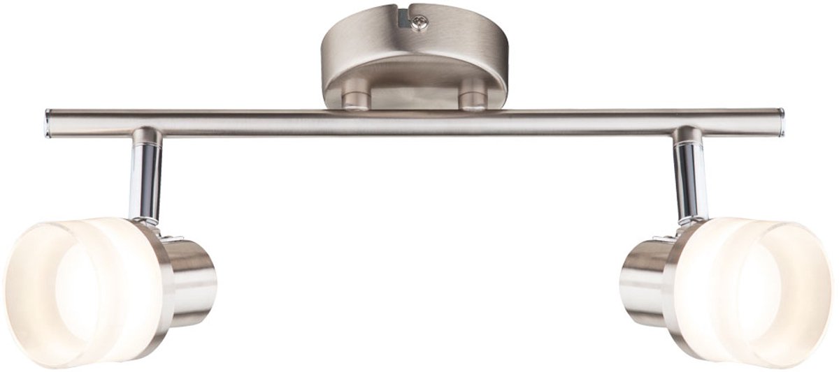 Wand- en plafondlamp Plafondspot 2 vlammen Plafondlamp twee spots, beweegbaar, 2x 3,5 Watt